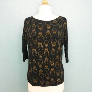 List Skull 3/4 Sleeve Tee